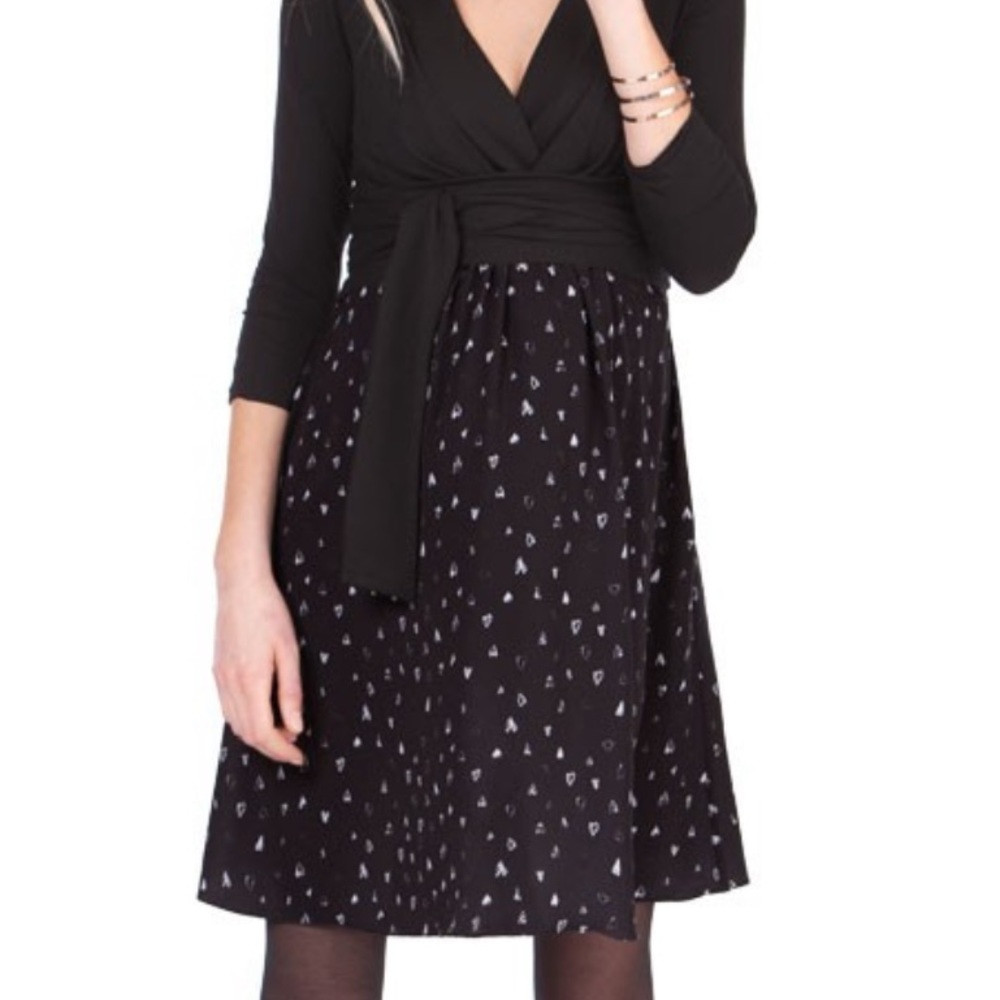 Seraphine black maternity dress size 10